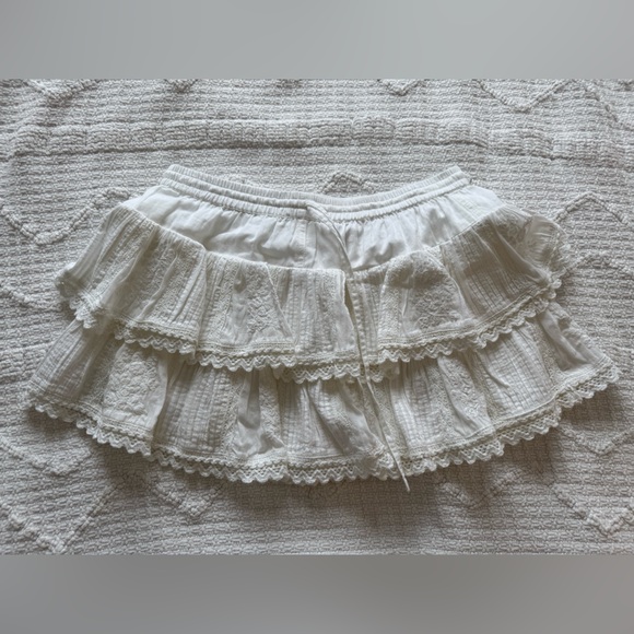 Muche Et Muchette Dresses & Skirts - Muche et Muchette White Lace Tiered Skirt